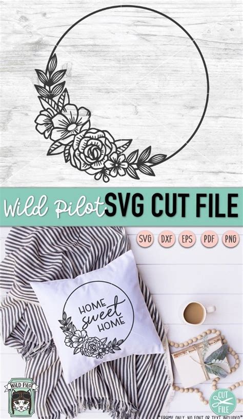 Flower Svg Files Joy Wreath Digital Paper Free Cute Shirt Designs