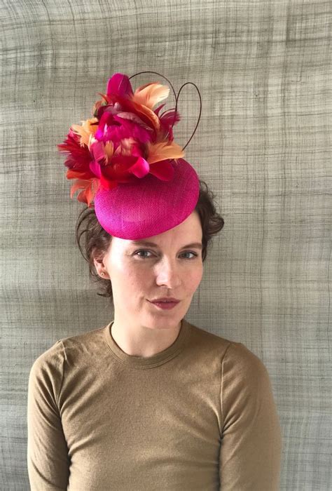 Something Bright And Colourful For Summer Nothing Like A Shiney New Pink Feather Hat Size