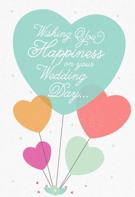 Make their special occasion more special by congratulating them on their. Wedding Wish Cards Templates Elegant Wedding ...