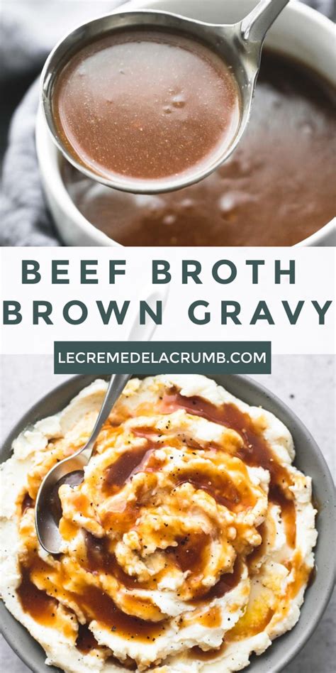 Beef Broth Brown Gravy Beef Gravy Recipe Homemade Brown Gravy Easy