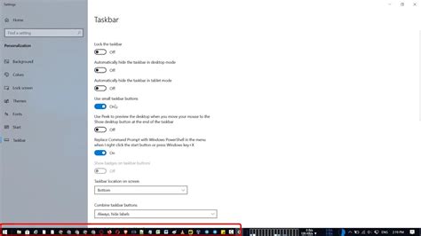 How To Enable Small Taskbar Buttons In Windows 10 Youtube