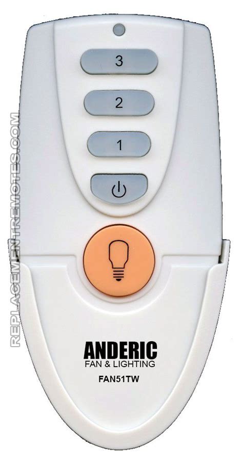 Some models of hampton bay fans use a remote control device that adjusts operating times, temperatures, speed and rotation direction. Buy ANDERIC L3HFAN51T-FAN-51T FAN51T White for Hampton Bay ...