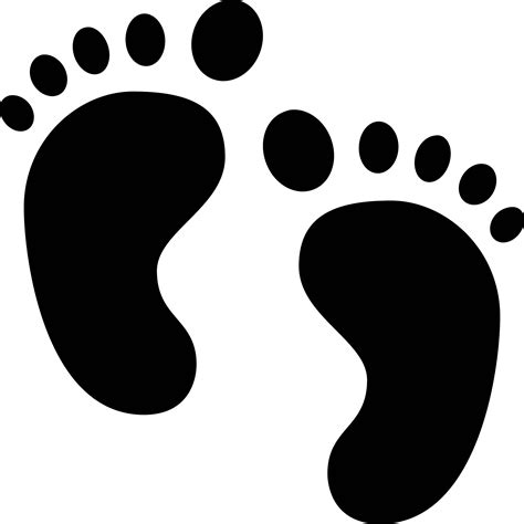 Free 262 Silhouette Baby Footprint Svg Svg Png Eps Dxf File Free Svg
