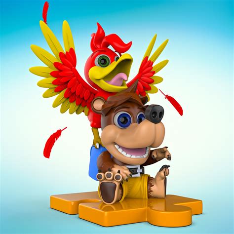 Kid Banjo And Kazooie 3d Model I Had A Lot Of Fun Working On This Two