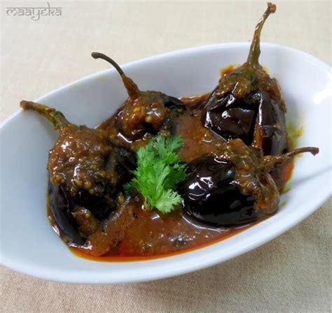 Chokh Vangun Kashmiri Khatte Baigan Maayeka Indian Food Recipes Vegetarian Eggplant