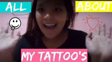 All About My Tattoos Youtube