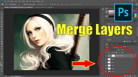 How To Merge Layers In Photoshop Easy Tutorial Youtube