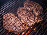 Ribeye Steak On Gas Grill