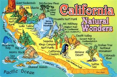 World Come To My Home 0479 United States California California Map