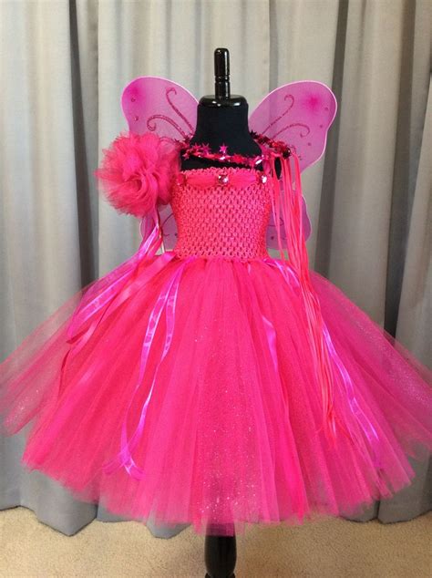 Bright Pink Fairy Princess Costume Princess Tutu Dress With Etsy
