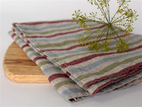 Organic Linen Tea Towel Flax Linen Dish Towels Grey Etsy