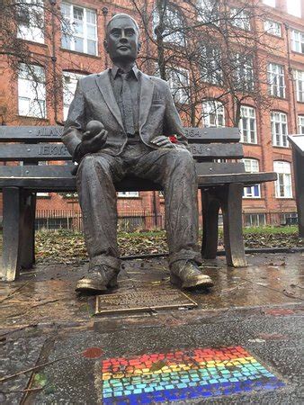 Alan turing's statue in manchester at the moment. Alan Turing Memorial - Picture of Free Manchester Walking ...