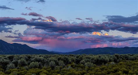 Eastern Sky At Sunset Taos New Mexico Photograph By Debra Martz