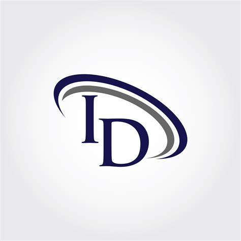 Monogram Id Logo Design By Vectorseller Thehungryjpeg