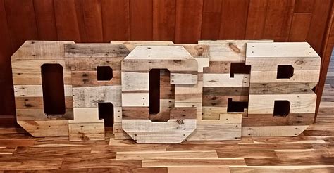 24 Wood Letters Reclaimed Pallet Wood Letters Large Wood Letters