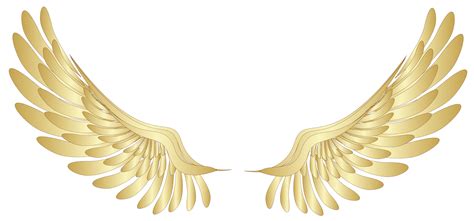 Golden Wings Decor Png Clipart Picture Gambar Sayap Sayap Gambar