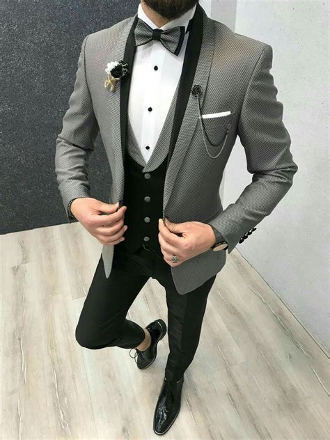 Pin By Mhmds On Mens Fashion Wedding Suits Men Grey Designer Suits For Men Wedding Suits Groom