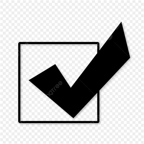 Check Mark Silhouette Png Images The Check Mark In The Box Check