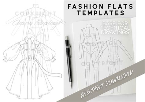 Design Fashion Cad Illustration Flats Technical Drawings Vlrengbr