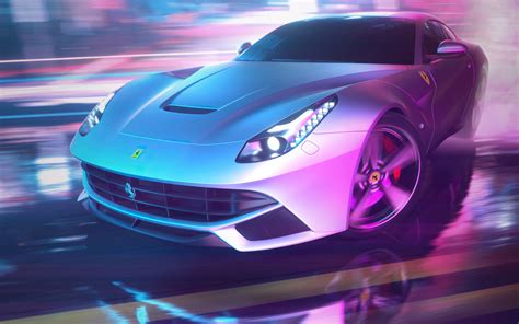 1680x1050 Drifting Ferrari Neon Streets 4k 1680x1050