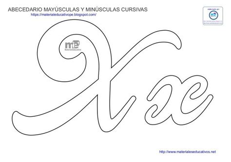 Moldes De Letras Cursivas Para Imprimir Y Recortar Individuales