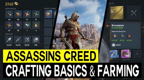 Assassins Creed Origins Crafting Explained Crafting Materials Farming