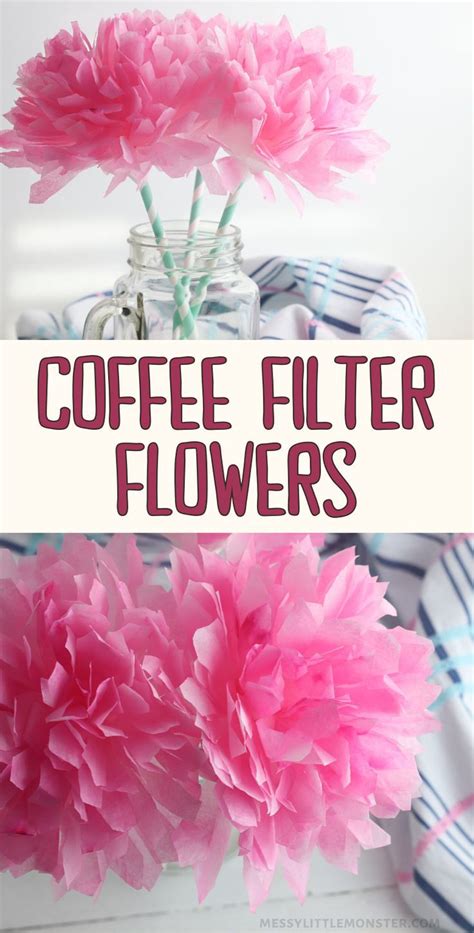 Coffee Filter Flower Craft Artofit