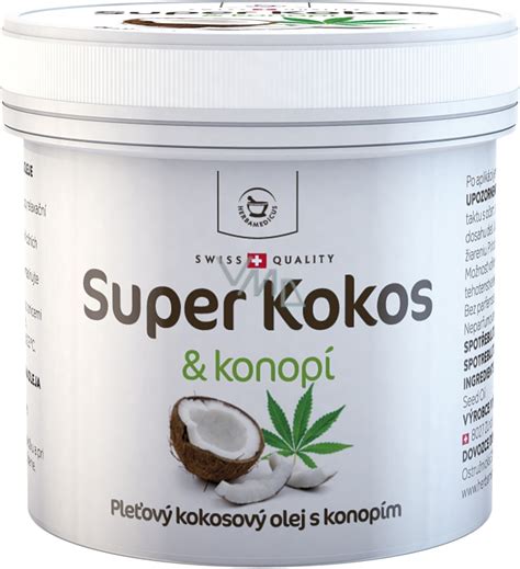Herbamedicus Super Kokos s konopím pleťový olej 150 ml ...