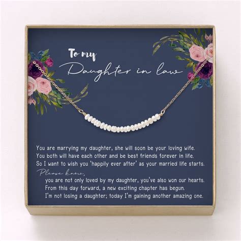 If it's your mother's or father's birthday then a classy timepiece would be something that would make them most excited and happy. Daughter In Law Gift Necklace • LESBIAN Wedding Gift for ...