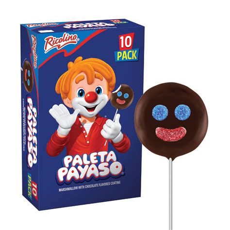 Buy Ricolino Paleta Payaso Marshmallow Lollipops With Chocolate