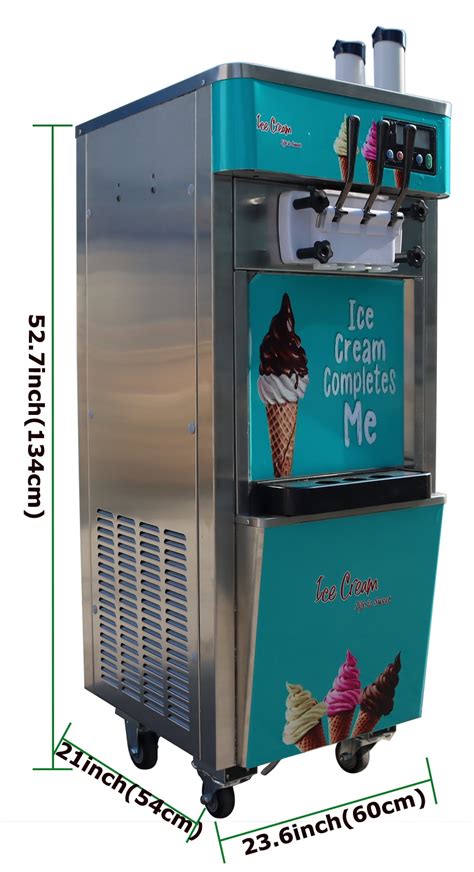Techtongda Commercial Flavors Soft Ice Cream Cooling Making Machine Ice Cream Frozen Cones