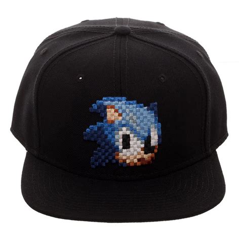 Sonic The Hedgehog 8bit Embroidered Snapback Hat