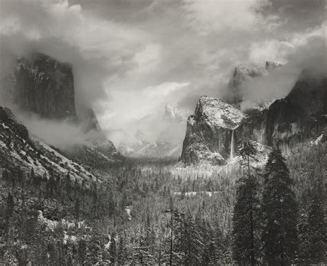 Ansel Adams Clearing Winter Storm Yosemite National Park California
