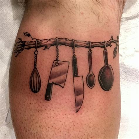 Algunos Curiosos Tatuajes De Cocina Para Hombres Culinary Tattoos Cooking Tattoo Chef Tattoo
