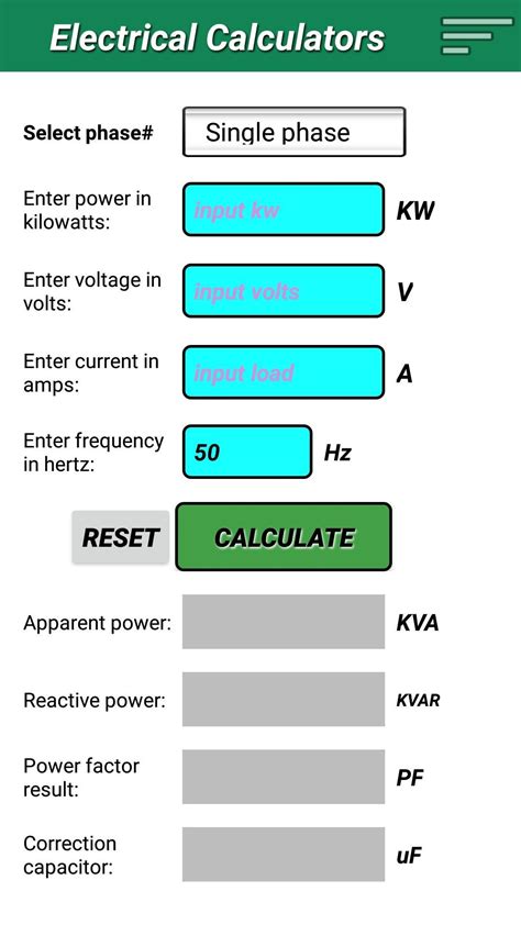 Electrical Calculators Apk For Android Download