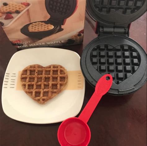You Can Get A Heart Shaped Mini Waffle Maker So You Can Spread Love