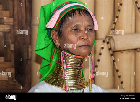 Woman With Long Neck From The Padaung Tribe Ywama Village Inle Lake
