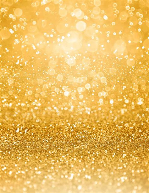 Litter Star Bokeh And Golden Glitter Background For Christmas
