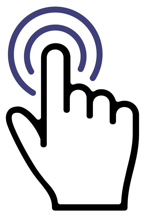 Click Finger Icon Png Free Logo Image