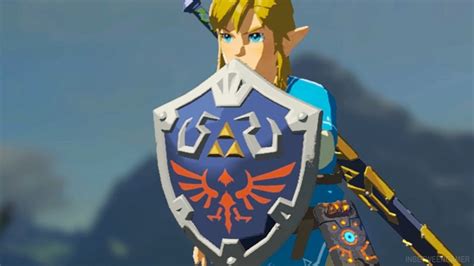 Link Gets The Hylian Shield The Legend Of Zelda Breath Of The Wild