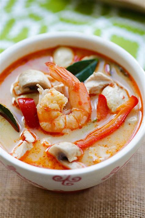 Thai Coconut Chicken And Shrimp Soup Easy Delicious Recipes