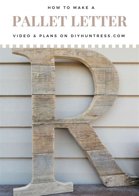 Diy Pallet Wood Letter And First Youtube Video Pallet