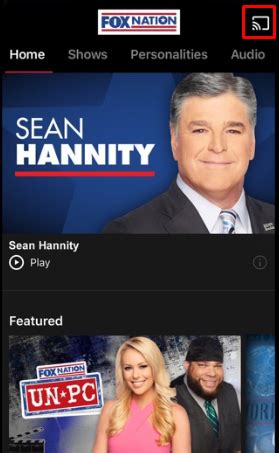 It does not tell you that you need a tv cable provider. How to Chromecast Fox Nation on TV? - Chromecast Apps Tips