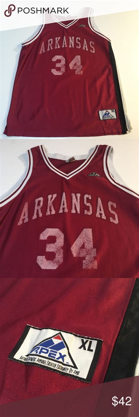 Shop arkansas razorbacks apparel and arkansas gear at the official university of arkansas razorbacks fan store. Vintage 90s Arkansas Razorbacks Basketball Jersey ...