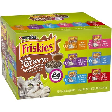 If your cats are like mine, then yes, friskies is just fine to feed elderly kitties. Friskies Gravy Sensations Variety Pack Cat Pouches Wet Cat ...
