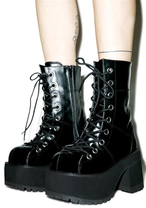 How much does a demonia slacker boot cost? Demonia Under Pressure Platform Boots | Dolls Kill
