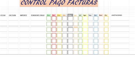 Plantilla Excel Para Llevar Control De Pagos Y Cobros