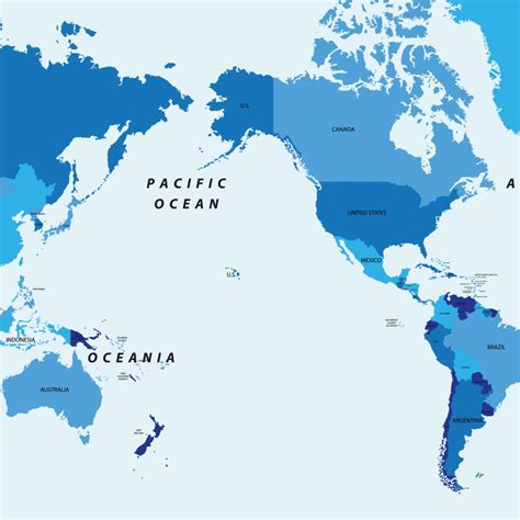 Pacific Ocean Map And Of The Most Beautiful Pacific Ocean Islands In