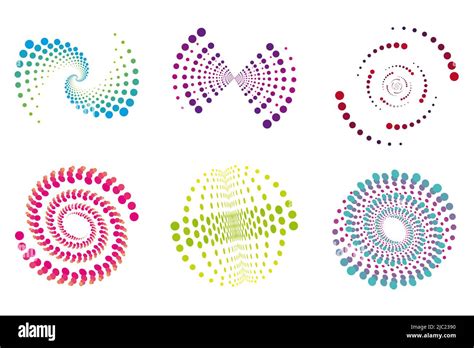 Conjunto De Espirales Elementos De Diseño Patrones Abstractos