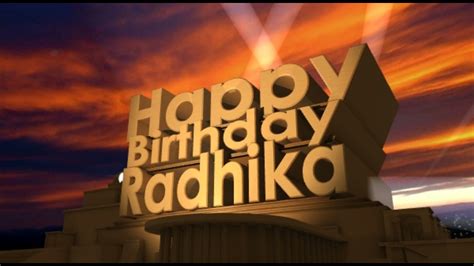 Happy Birthday Radhika Youtube